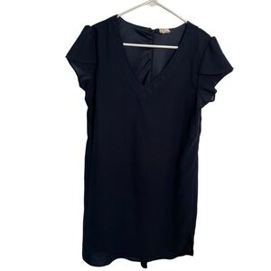 Japna Sheath Dress Navy Blue L